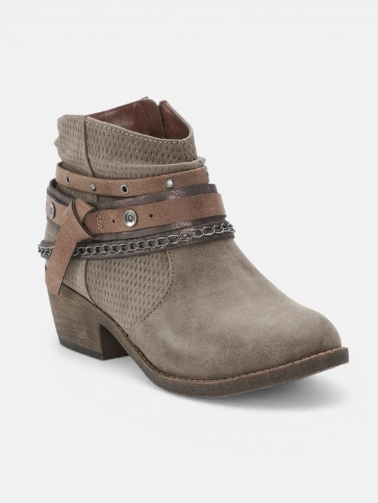 SO Shoes - Kohl’s Redbud Strappy Ankle Boots In Stone